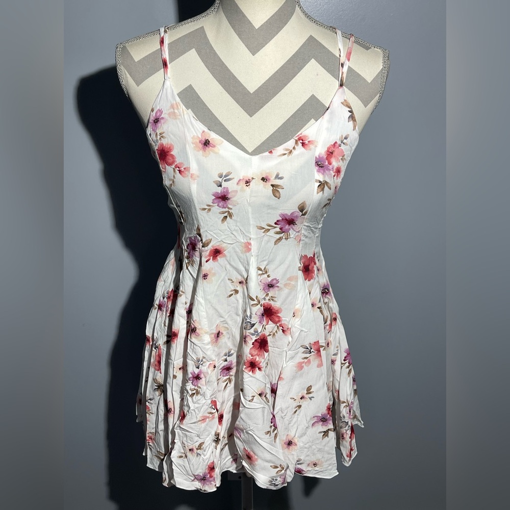Forever 21 Floral Dress - Pink and White